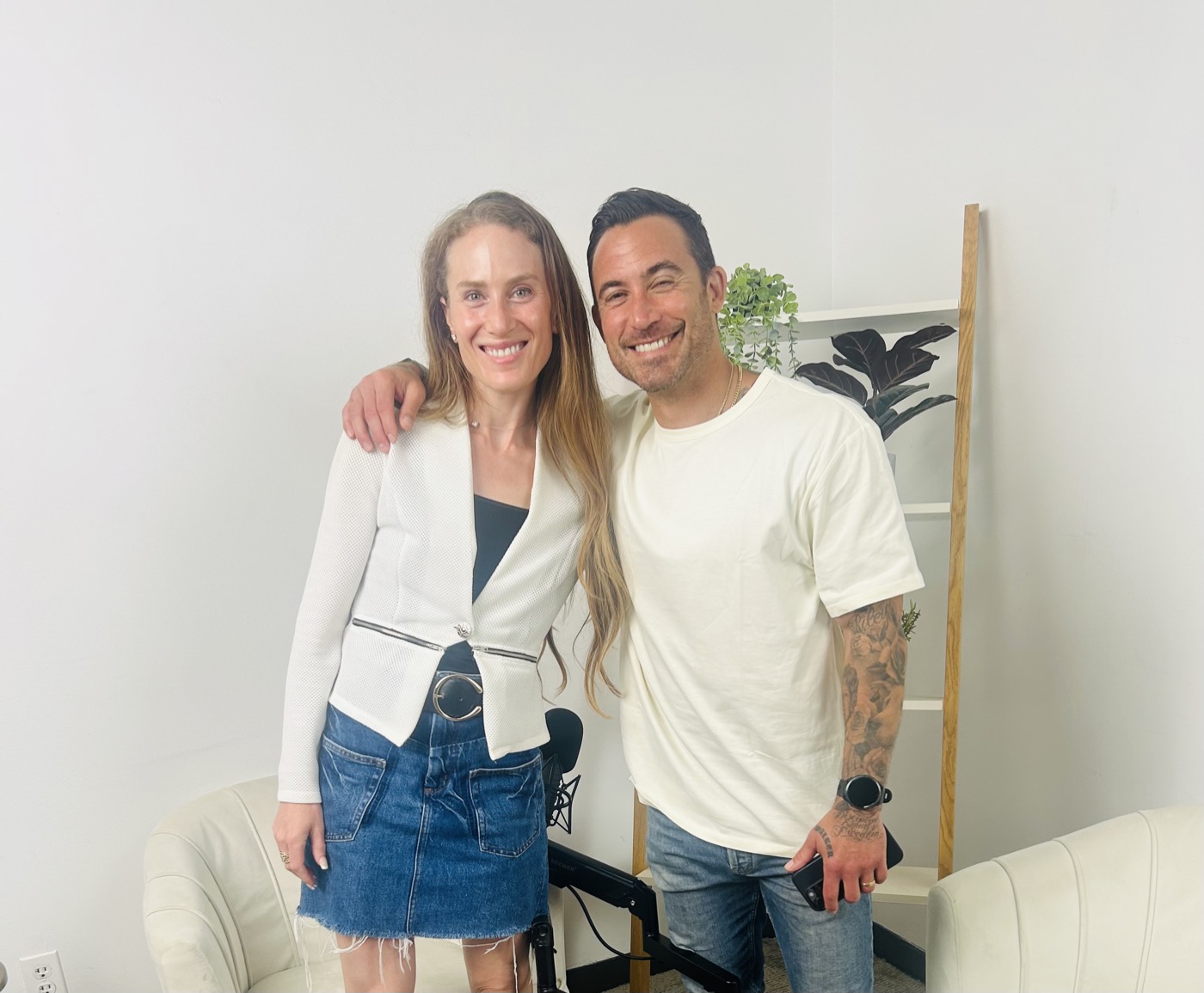 Dr. Leah Katz with Michael Chernow